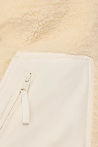 Sherpa Mixed Media Jacket