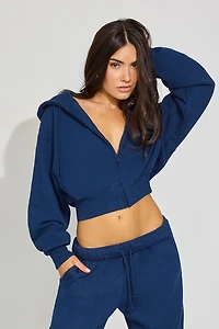 Haut à capuchon bouffant zippé SoftTerry