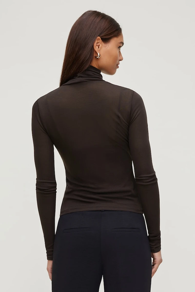 Sheer Layered Cami and Turtleneck