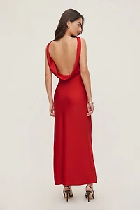 Nora Satin Maxi Slip Dress