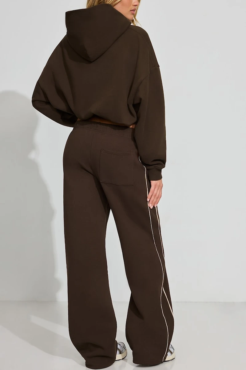 UltraFleece Straight Leg Sweatpants With Piping