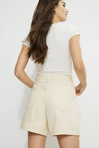 Charlie High Rise A Line Denim Shorts