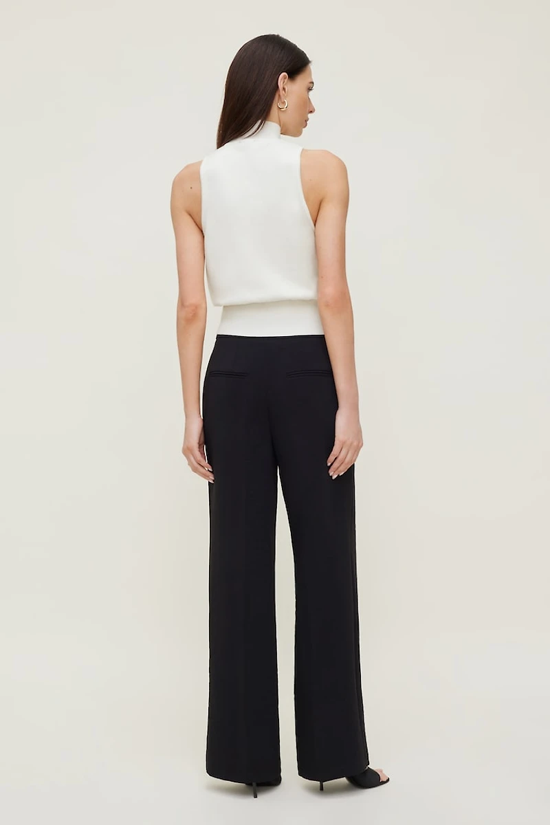 Pantalon fluide à jambe droite Yasmin