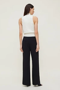 Pantalon fluide à jambe droite Yasmin