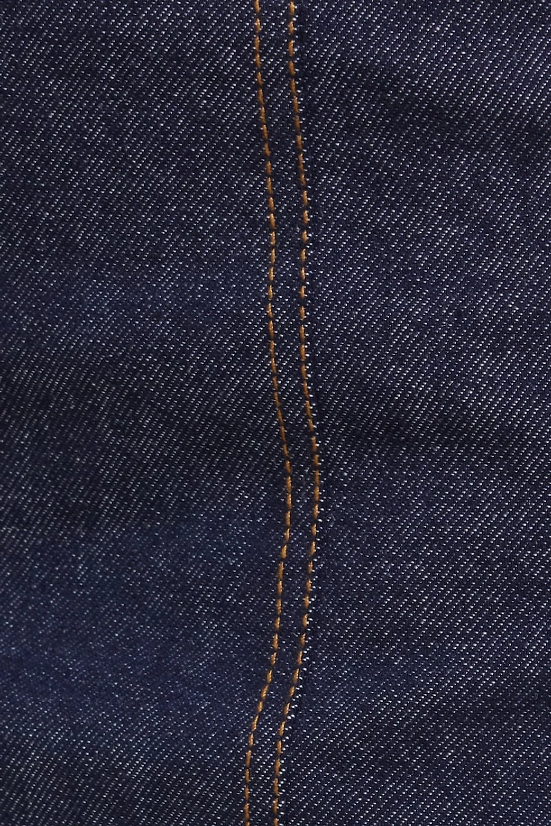 Minijupe-short en denim avec coutures