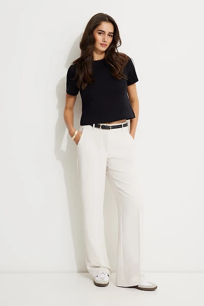 Pantalon fluide à jambe droite