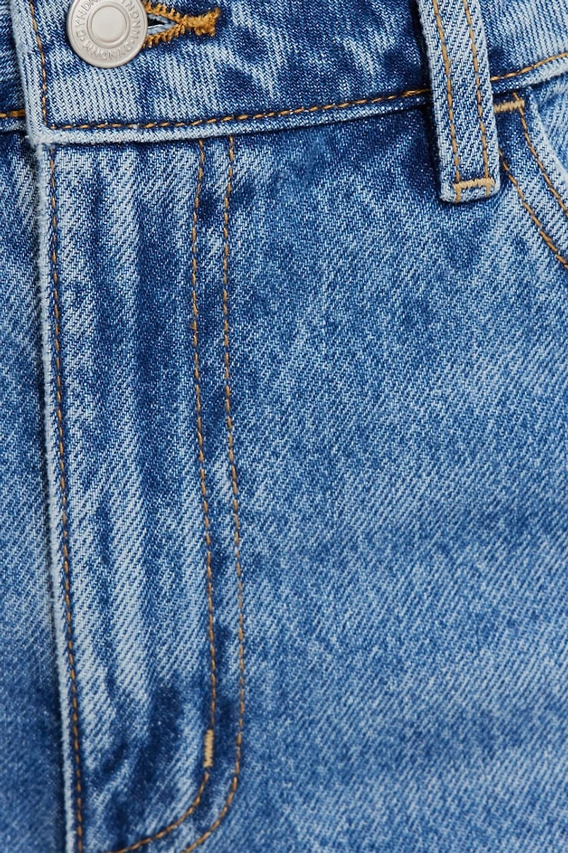 Jean Heidi à taille haute et jambe large