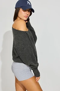Rory Relaxed Off Shoulder Sweater