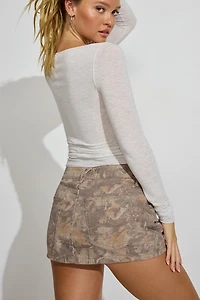 Camo Micro Twill Skort