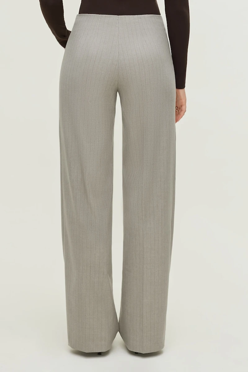 Frankie Pinstripe Slim Bootcut Pants