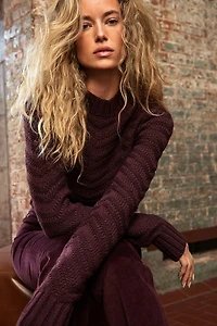 Textured Mockneck Sweater