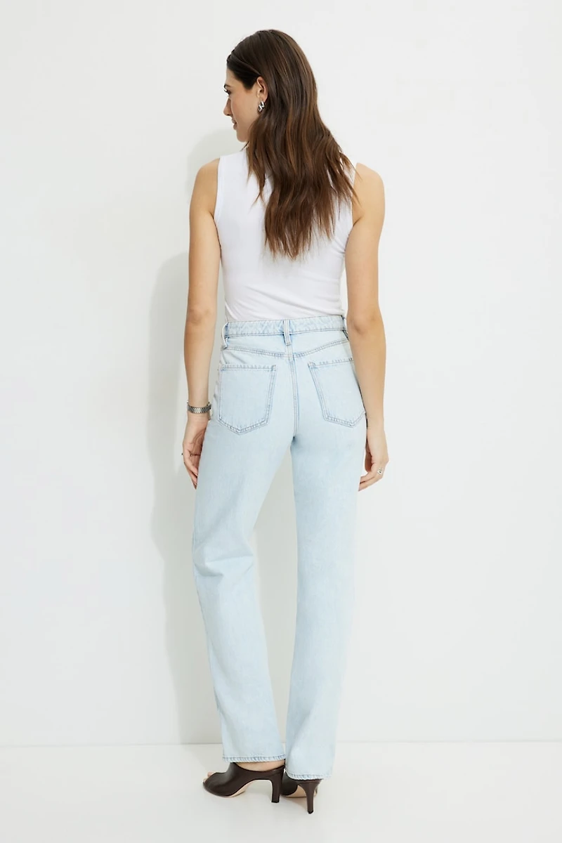Cara High Rise Straight Leg Jeans