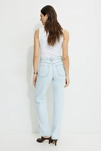 Cara High Rise Straight Leg Jeans