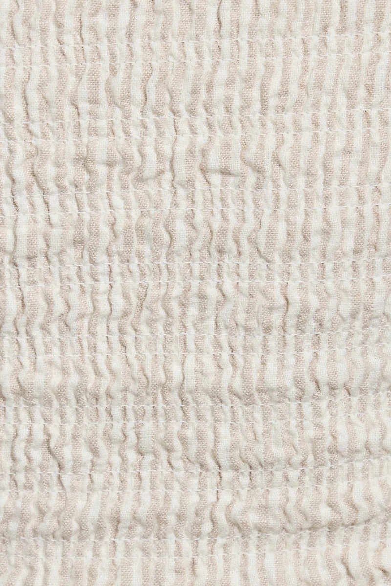 Linen Smocked Tube Top