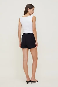 Linen High Rise Shorts