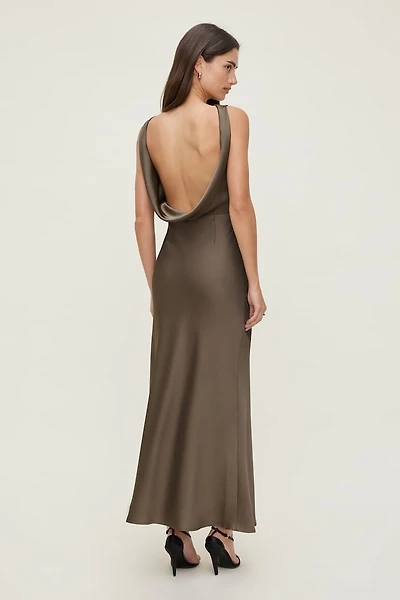 Nora Satin Maxi Slip Dress