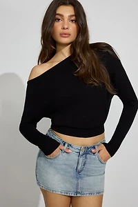 Rae Asymmetric Fine Sweater