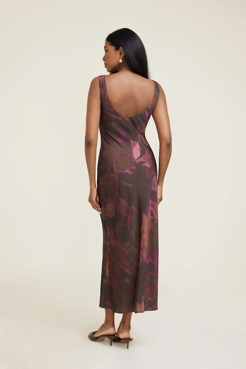 Liora Satin Maxi Slip Dress