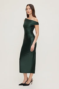 Jayde Stretch Satin Maxi Dress