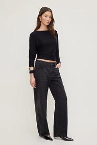Mika Mid Rise Relaxed Straight Leg Jeans