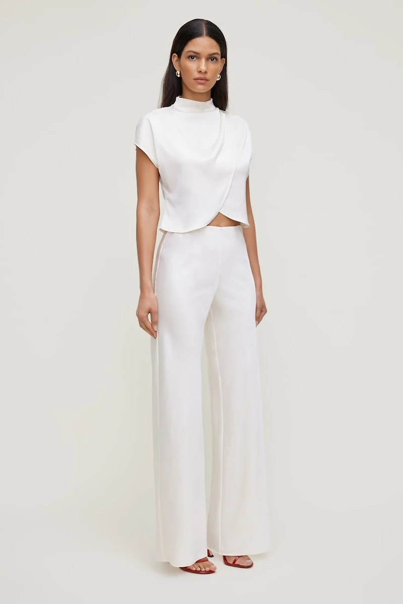 Izzy Wide Leg Satin Pants