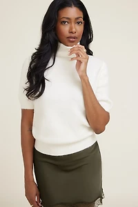 Lora Short Sleeve Turtleneck Sweater