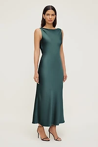 Nora Satin Maxi Slip Dress