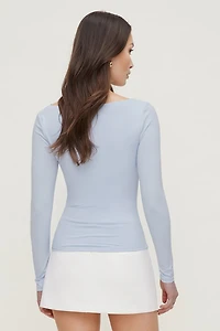 Nola Sculpt Long Sleeve Top