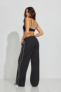 Nylon Straight Leg Pants