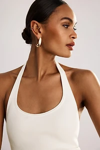 Mary Ribbed Halter Top