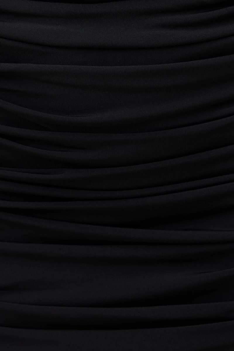 Sculpt Draped Dolman Mini Dress