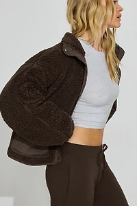 Sherpa Mixed Media Jacket