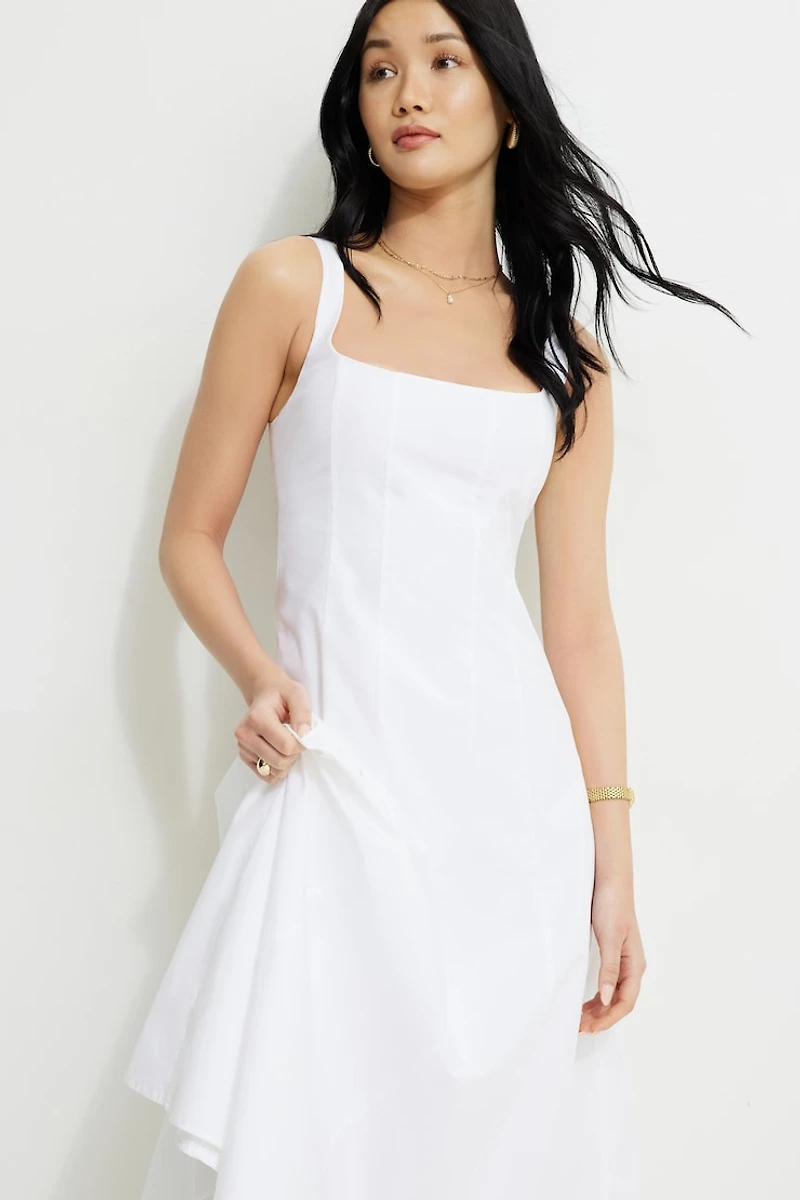 Capri Poplin Maxi Dress