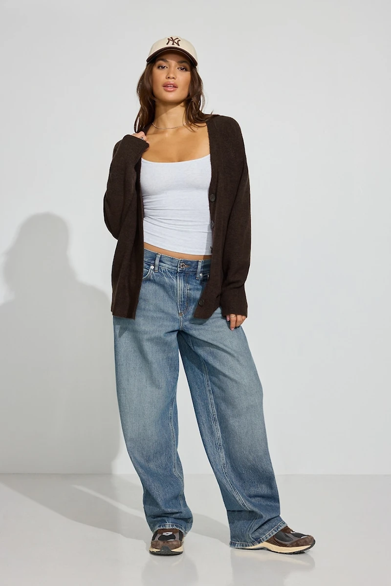 Long Sleeve Spongy Oversized Cardigan