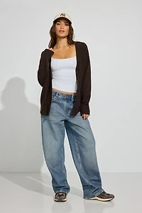 Long Sleeve Spongy Oversized Cardigan