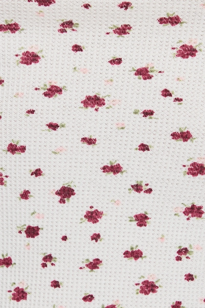 Waffle Picot Cami Top