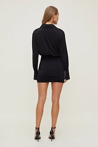 Sculpt Mini Shirt Dress