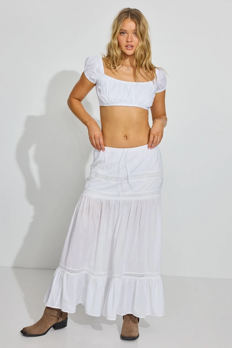 Puff Sleeve Tie Micro Top