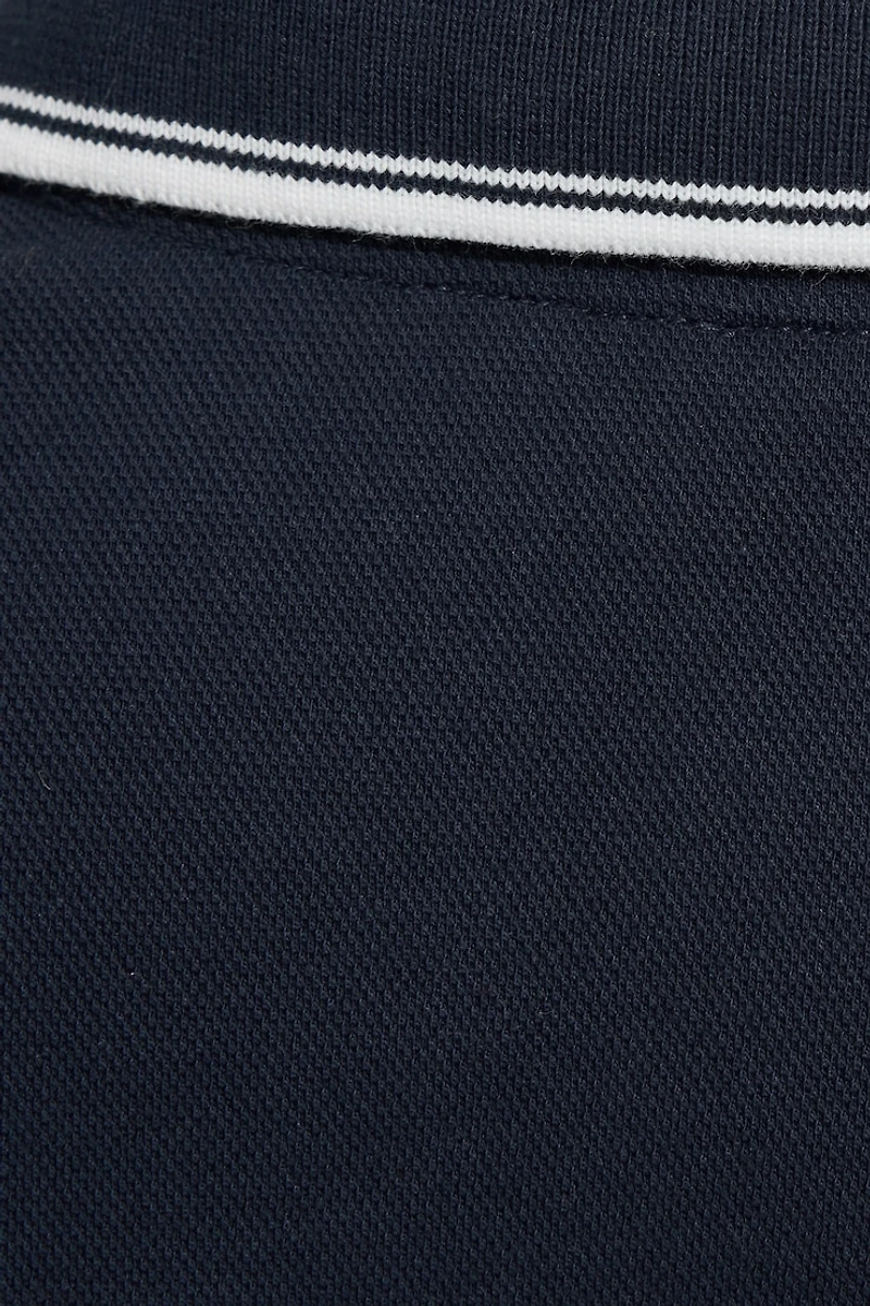 Oversized Cropped Polo Shirt