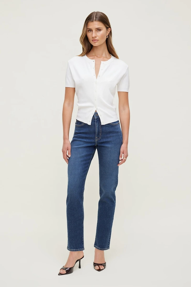 Frenchie Stretch High Rise Slim Leg Jeans