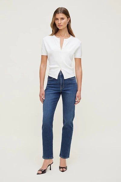 Frenchie Stretch High Rise Slim Leg Jeans