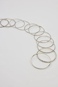 Set of 11 Textured Bangles