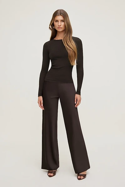 Tedi Ribbed Long Sleeve T Shirt