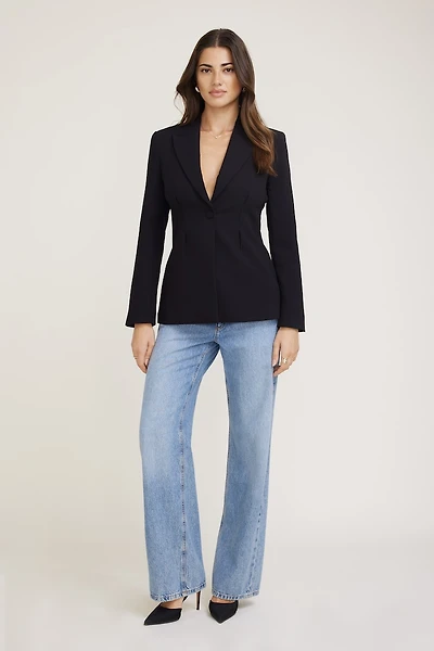 Fitted Single Button Blazer