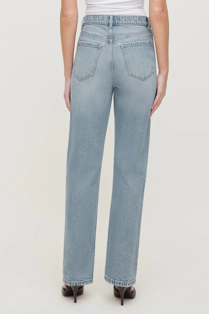Olivia Comfort High Rise Straight Leg Jeans
