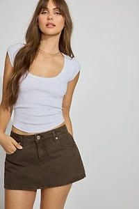 Twill Micro Skort