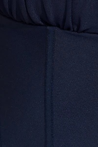 Plunge Halter Mesh Corset Top