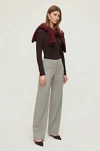 Frankie Pinstripe Slim Bootcut Pants