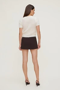 Premium Mohair Short Sleeve Cardigan