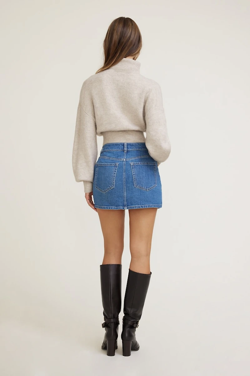 Gia Denim Mini Skort